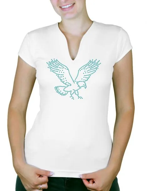 Aigle - T-shirt femme Col V