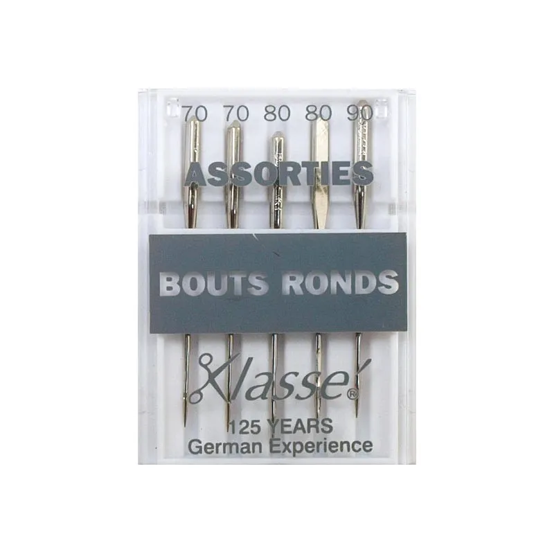 Aiguilles machine bouts ronds assorties - Couture loisirs