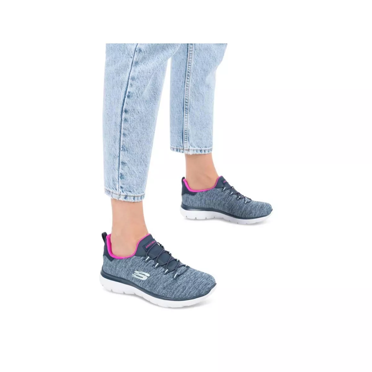 Baskets BLEU SKECHERS Summits