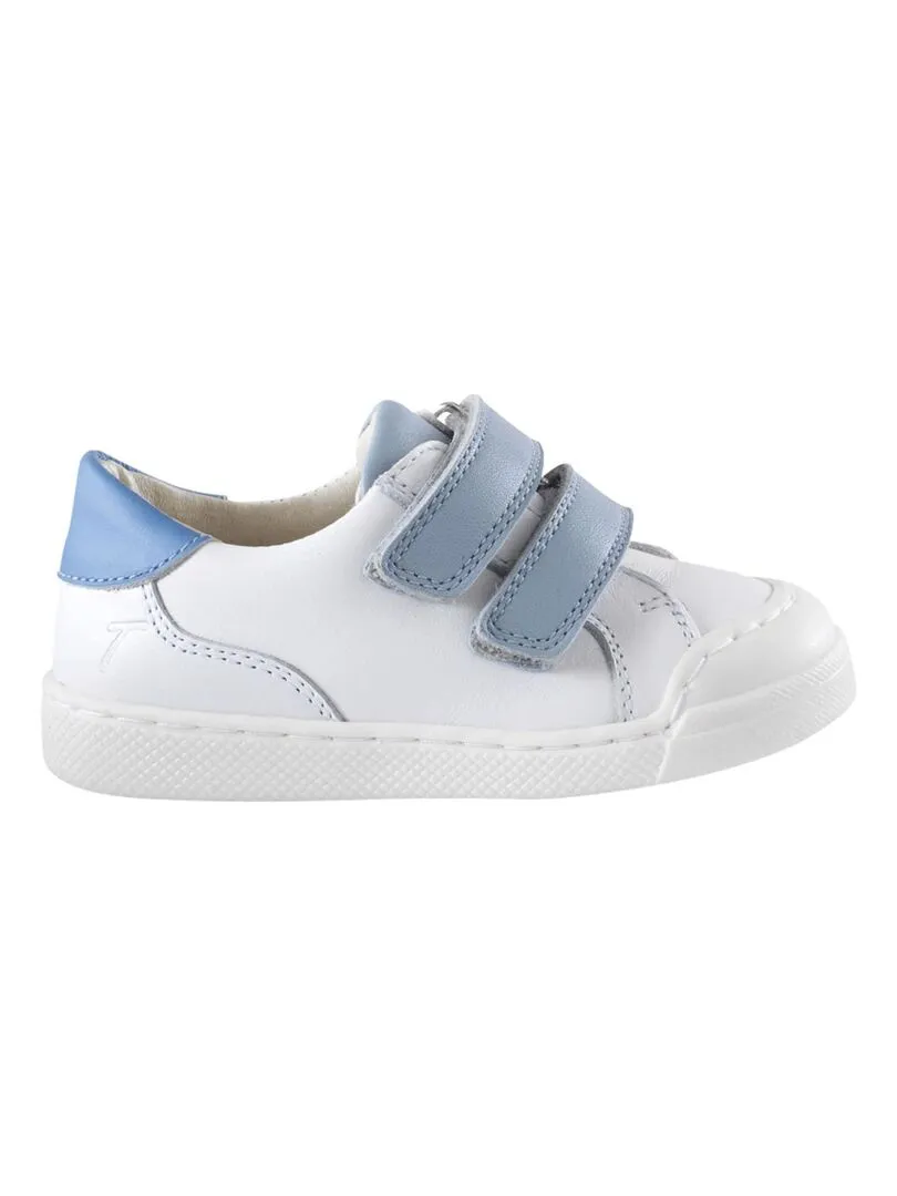 Baskets cuir Happy - Blanc