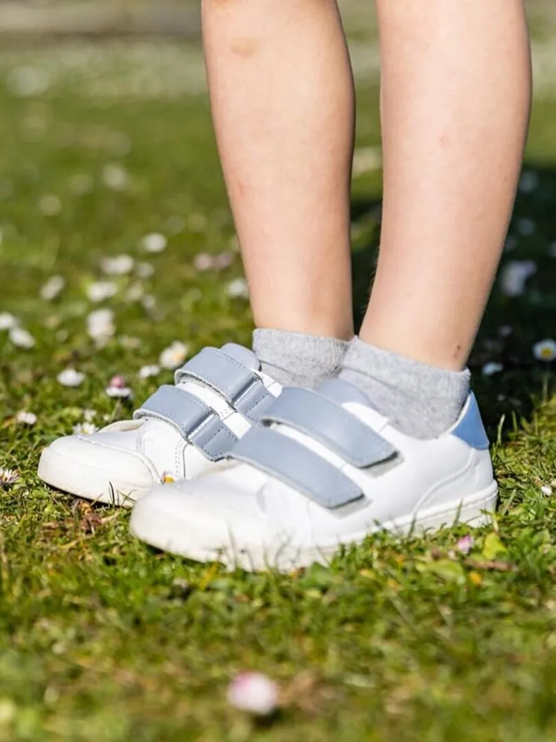 Baskets cuir Happy - Blanc