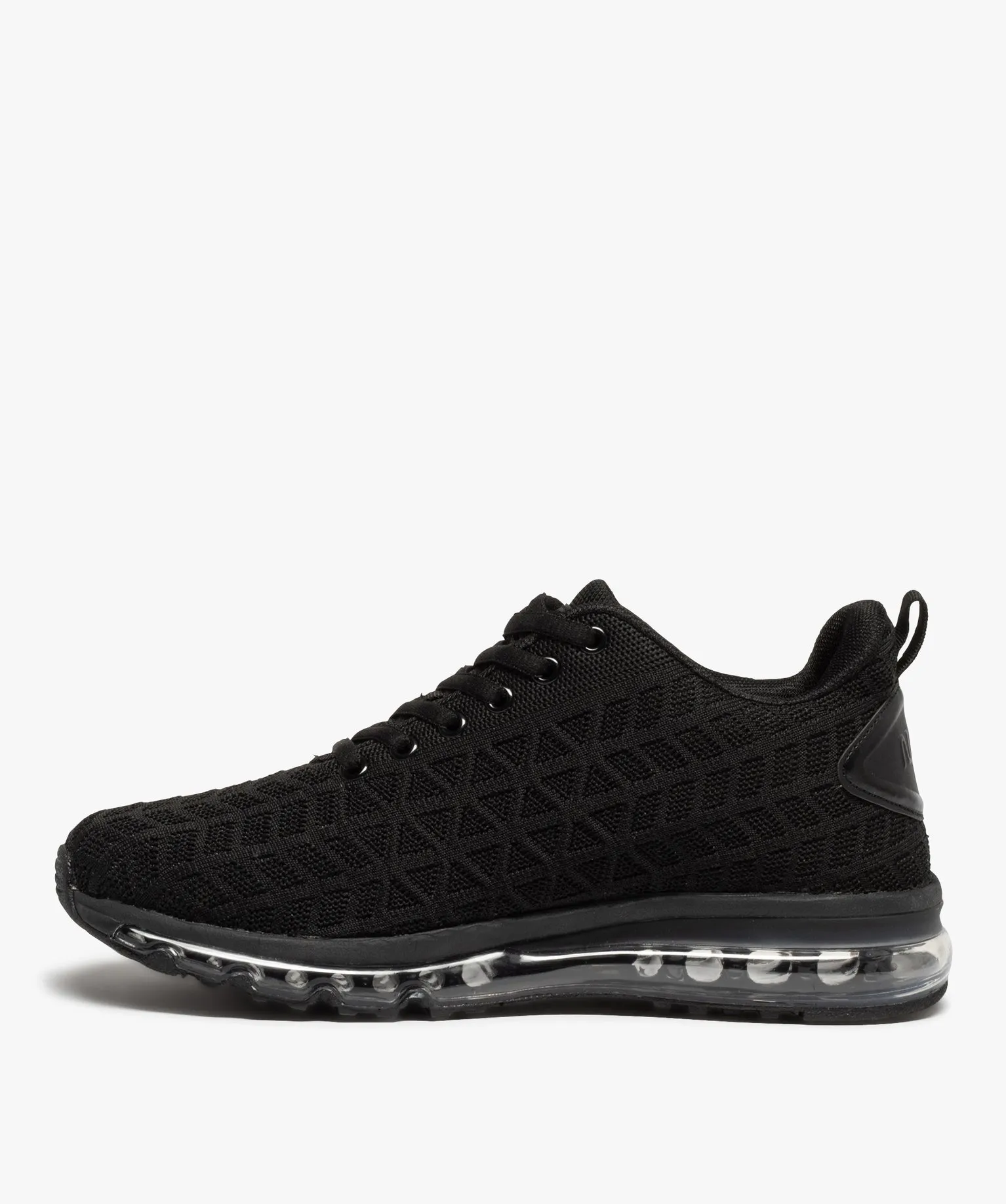 baskets homme dessus en maille et semelle bulle - nasa noir standard baskets et tennis