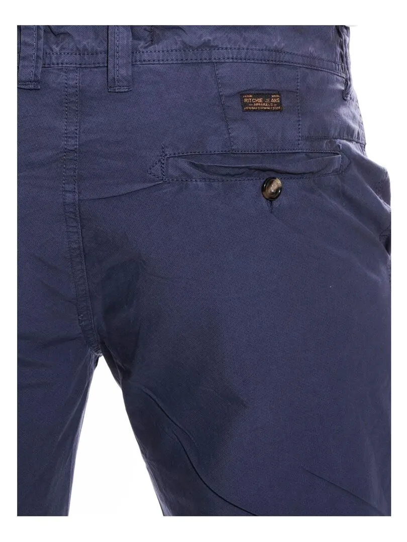 BERMUDA CHINO BELMON - Bleu