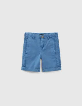 Bermuda chino bleu garçon