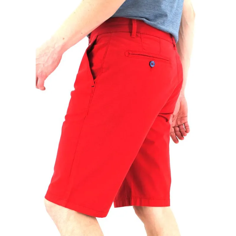 Bermuda chino homme EMYLE 4144e Miami rouge