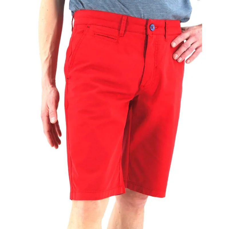 Bermuda chino homme EMYLE 4144e Miami rouge