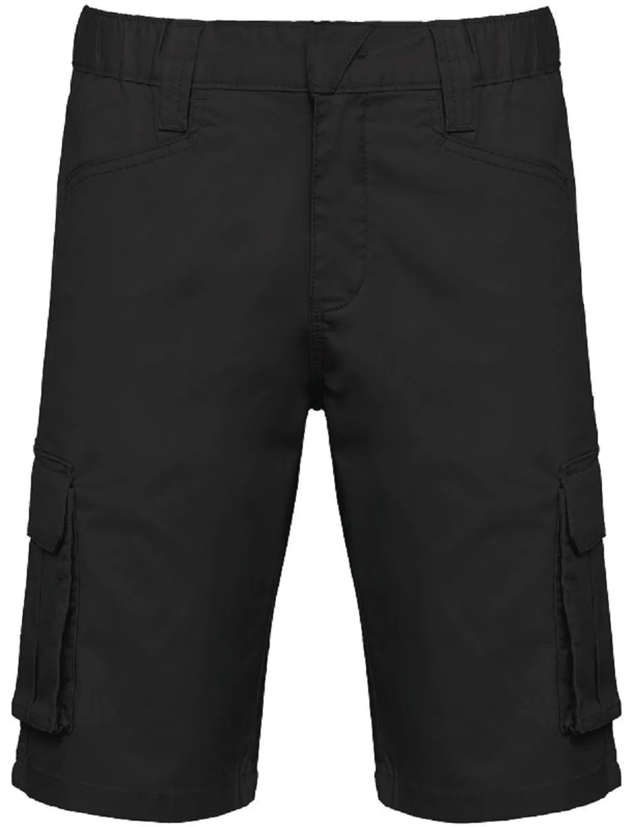 Bermuda multipoches - Homme - WK713 - noir 