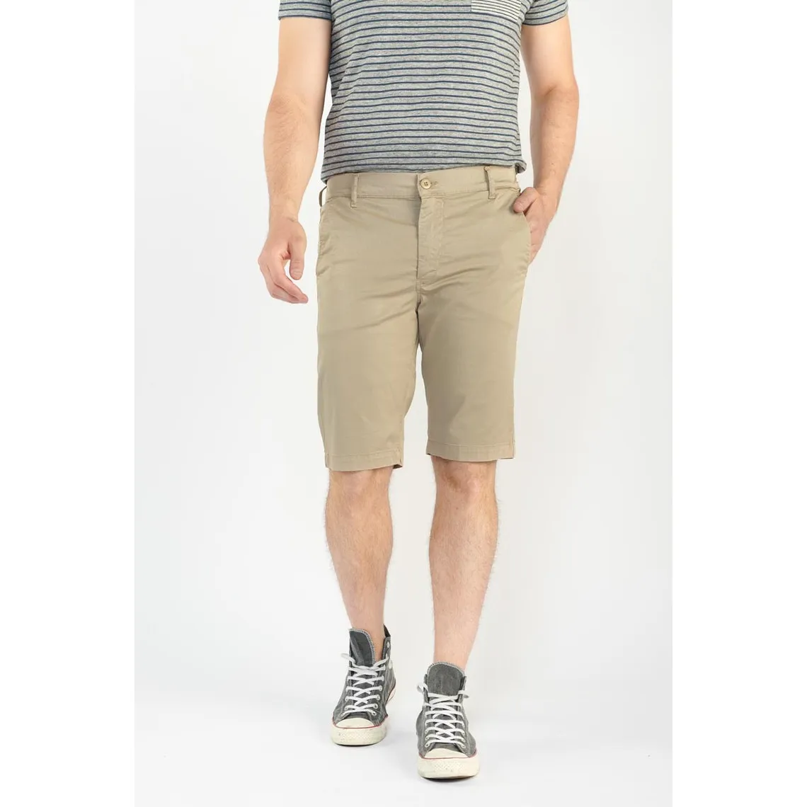 Bermuda short VIBORG blanc Le Temps des Cerises - Bermuda / Short Homme sur MenCorner