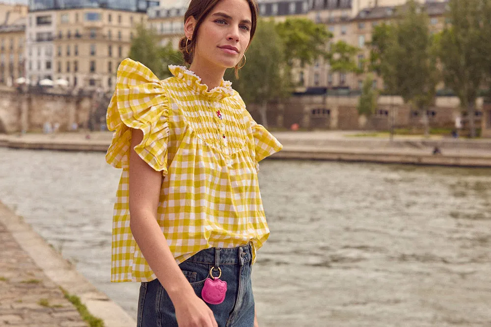 Blouse Janice vichy jaune My Melody