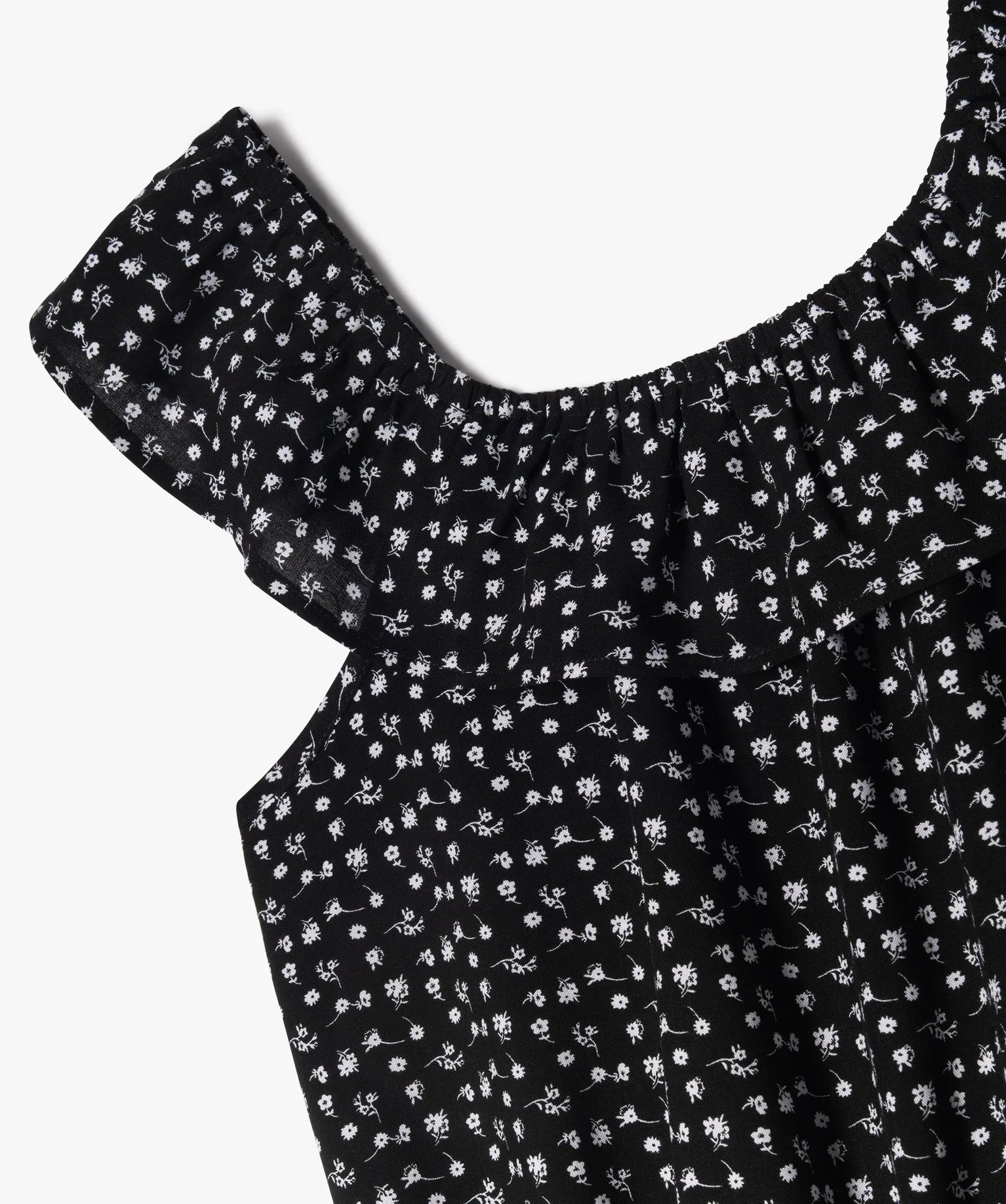 blouse sans manches coupe courte fille noir chemises et blouses