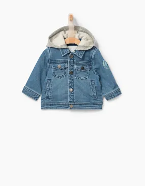 Blouson en jean stone blue bébé garçon 