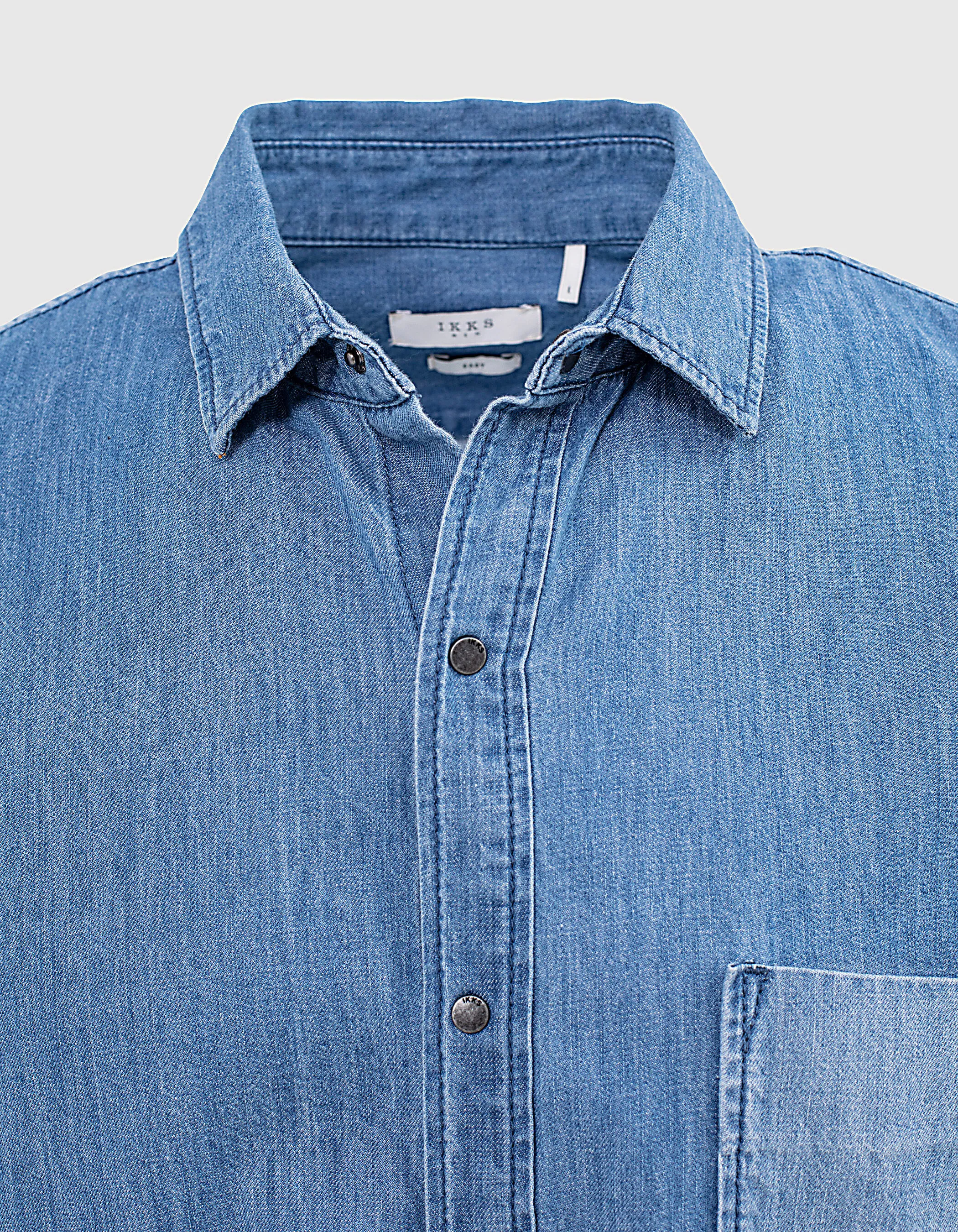 Chemise en jean REGULAR bleu stone Homme