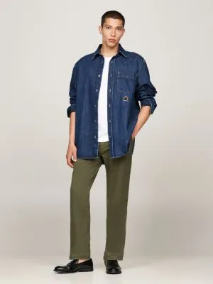 Chino droit Denton en coton extensible | Kaki | Tommy Hilfiger