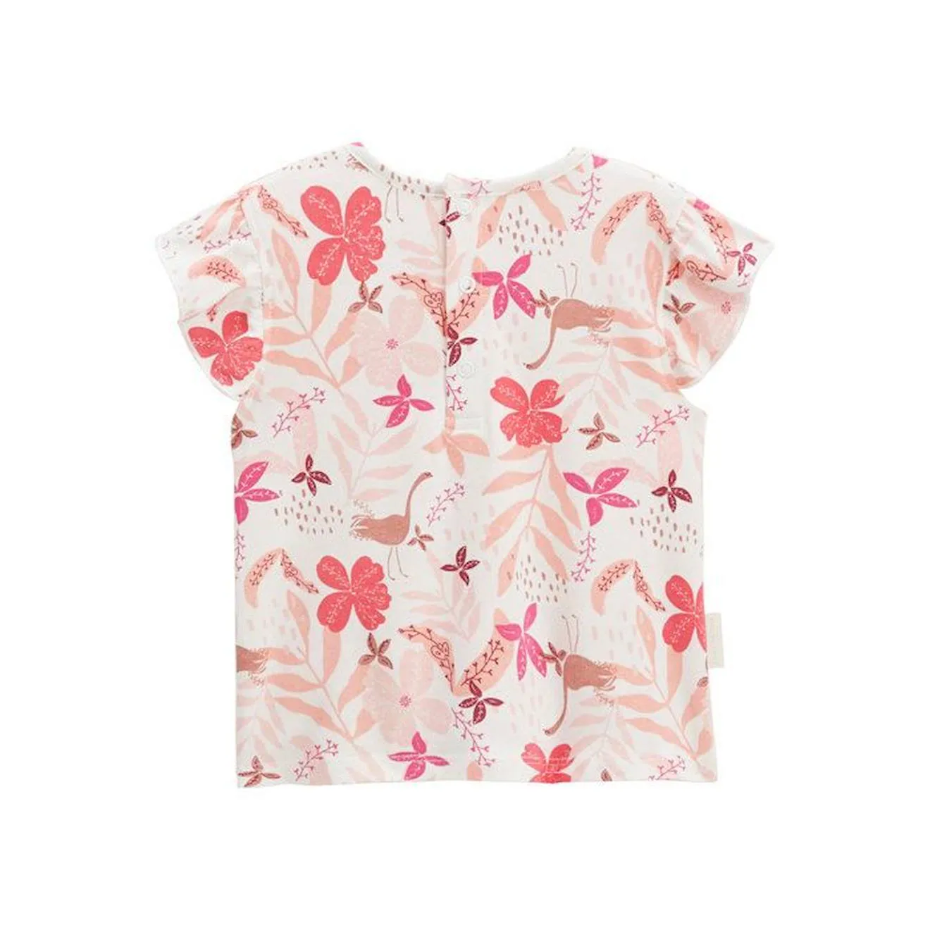 Ensemble bébé t-shirt et short en gaze de coton Lipsi rose - Petit Beguin