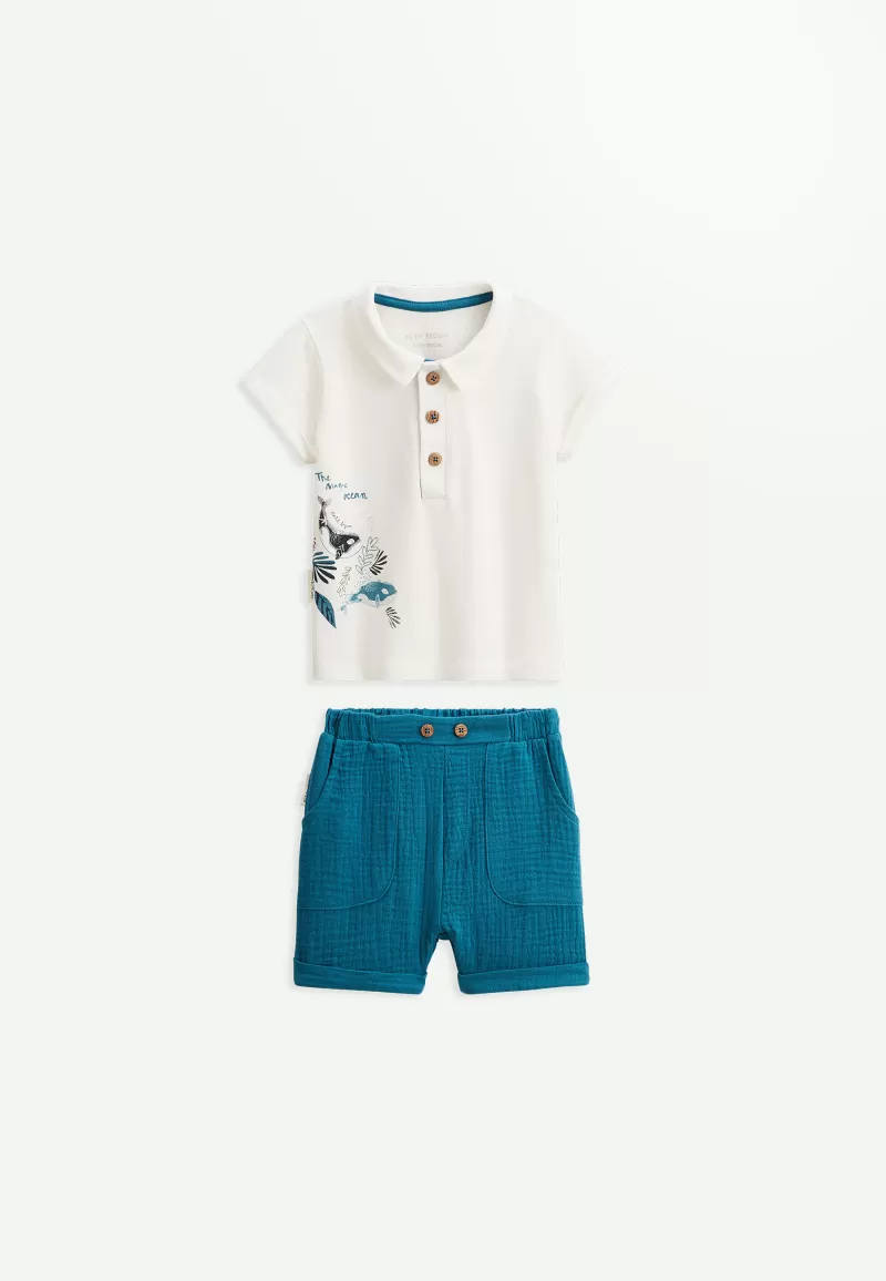 Ensemble bébé t-shirt et short Magic Ocean - PETIT BEGUIN