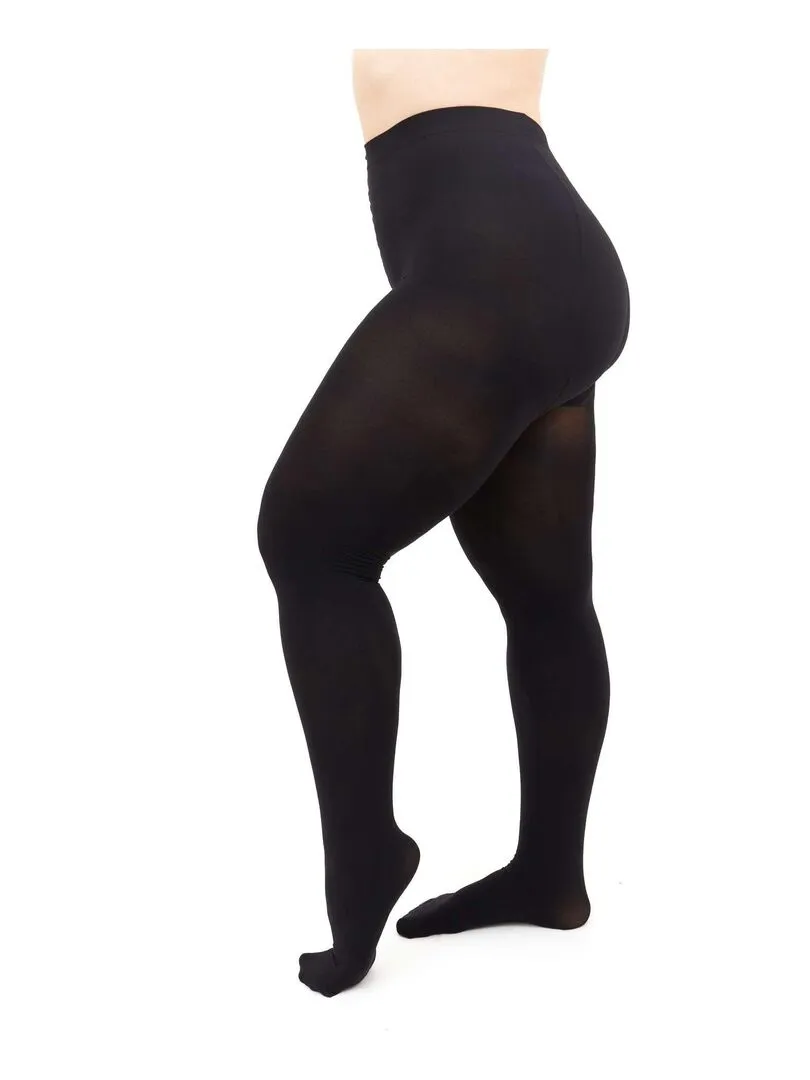 Giulia - Positive Micro 3D Collants classiques 70den (grandes tailles)  - Noir - 3XL - Noir