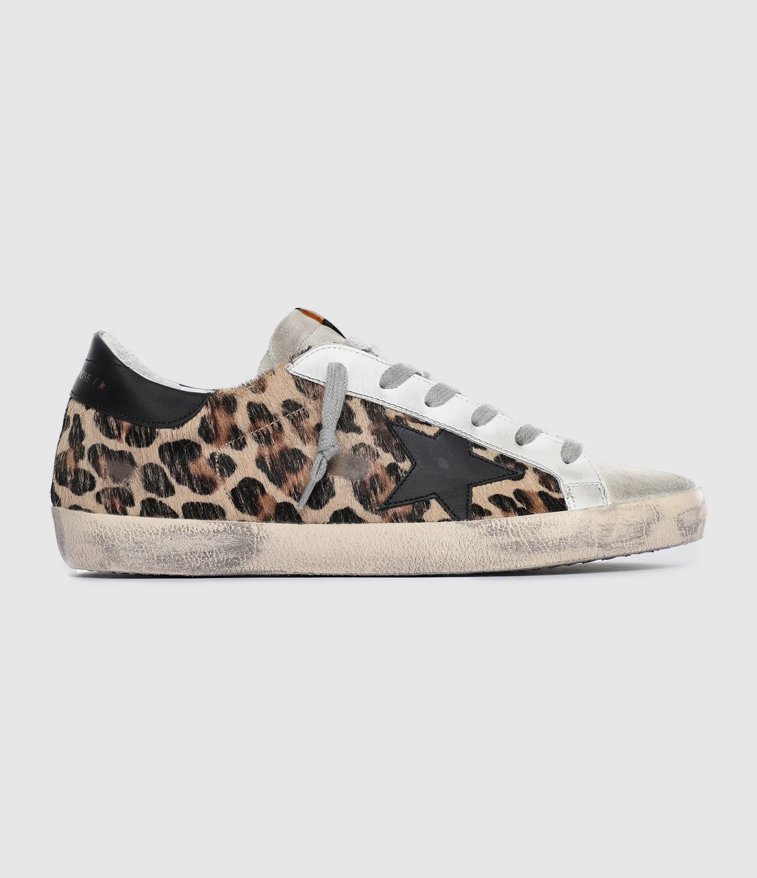 GOLDEN GOOSE Partager  Baskets Superstar Cuir Léopard  