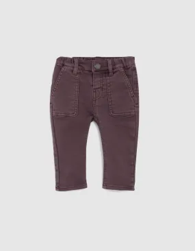 Jean dark purple knitlook bébé garçon