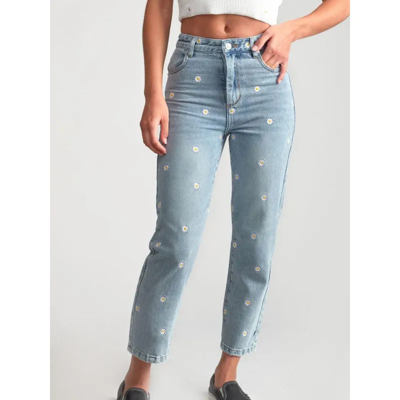 Jean large comet bleu fille - Only | wimod