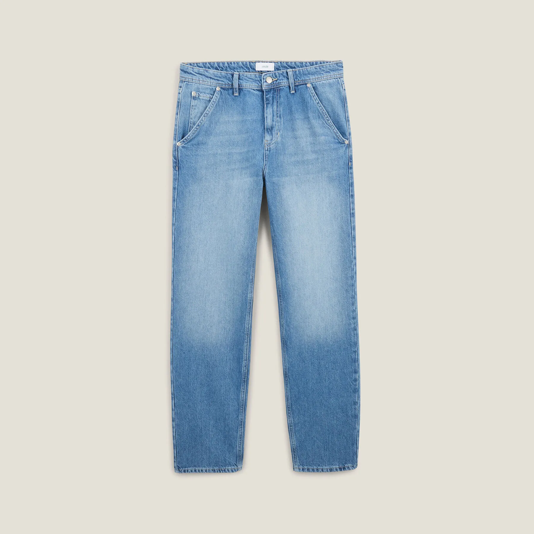 Jean loose 100% coton Bleu moyen | Jules