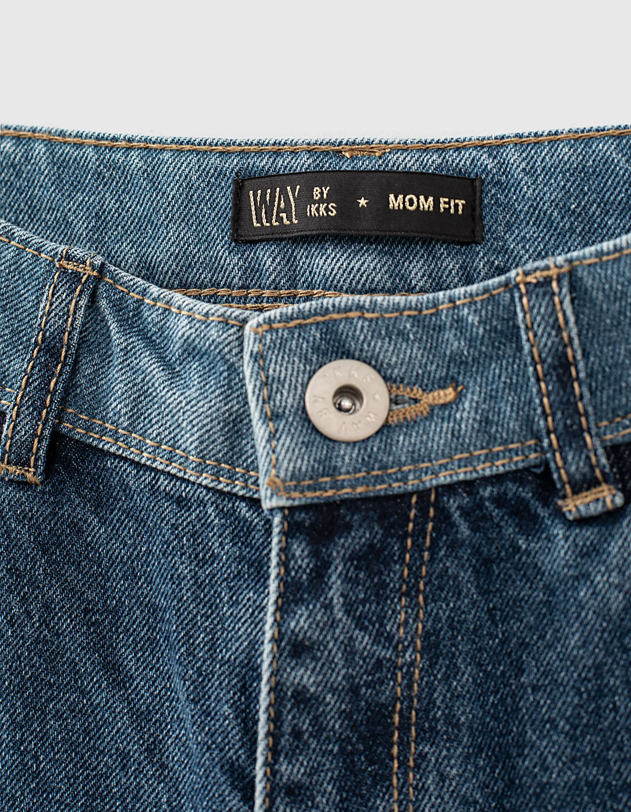 Jean mom blue vintage bio 7/8ème fille