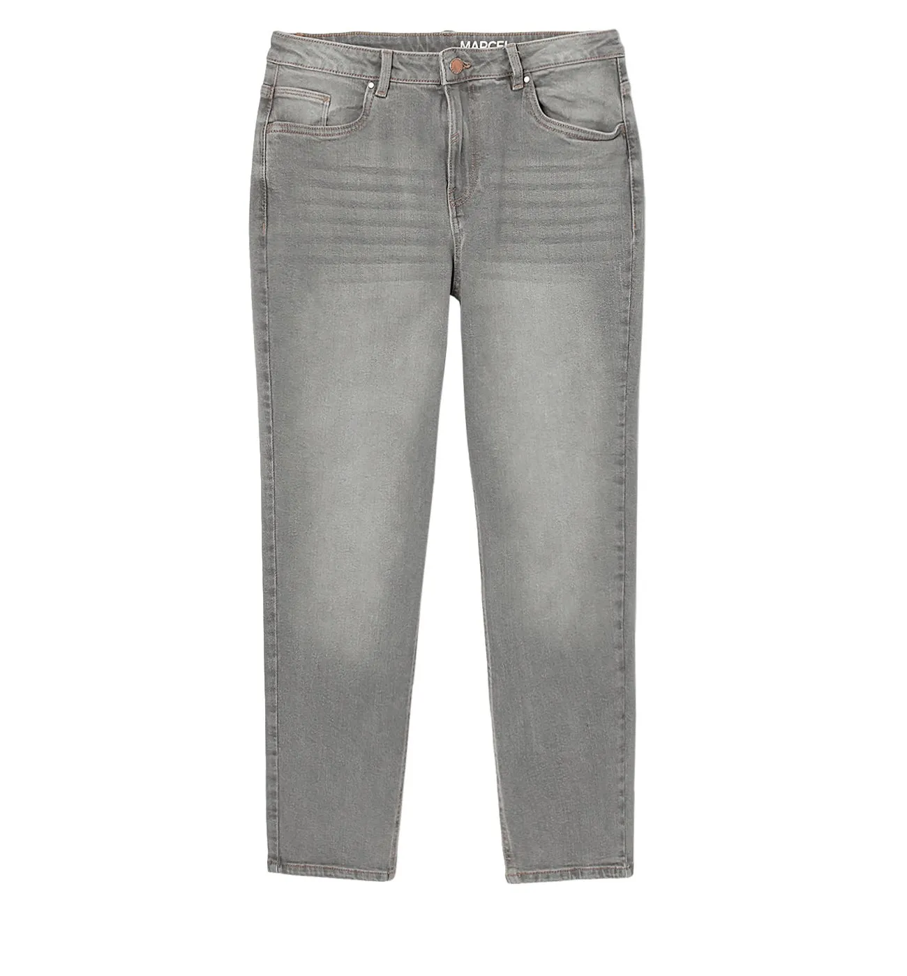 Jean mom taille haute MARCEL - Jeans gris