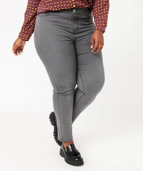 jean regular femme grande taille gris pantalons et jeans