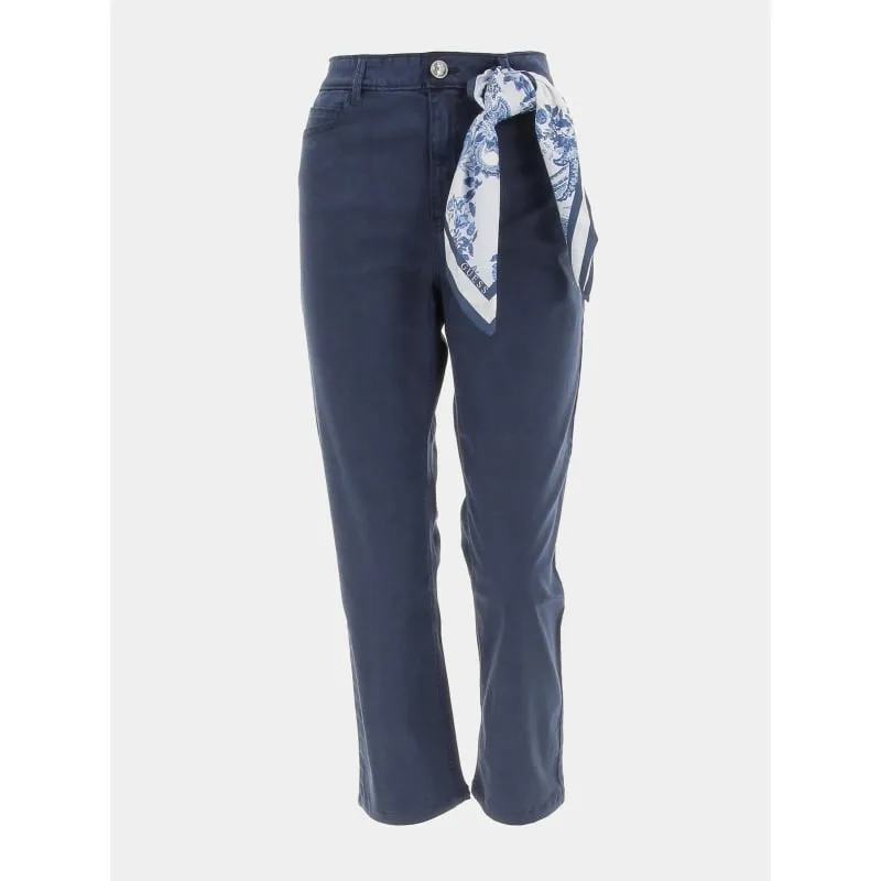 Jean skinny double up 438 bleu marine femme - Tiffosi | wimod