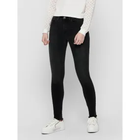 Jean skinny Longueur cheville noir en coton Lise | 3 Suisses