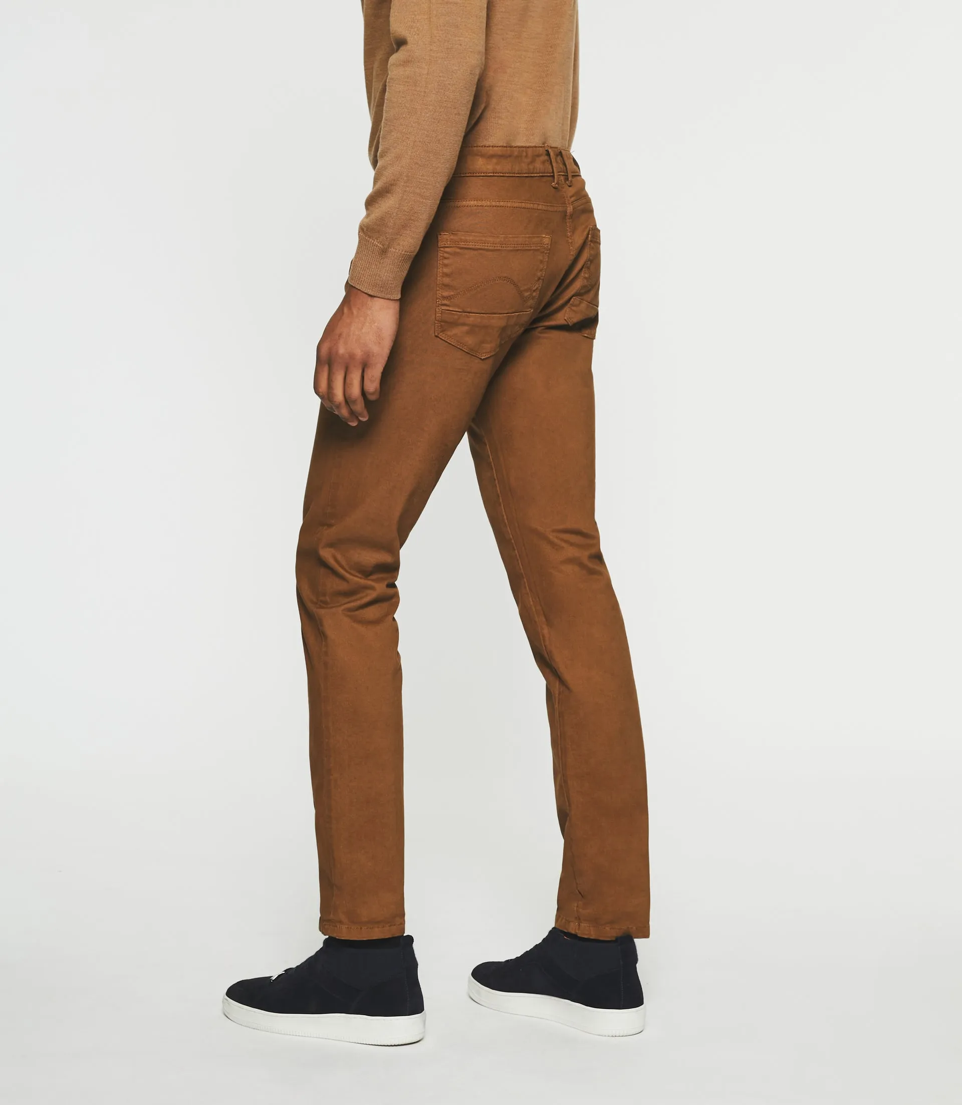 Jean slim 5 poches camel ELEGANCE