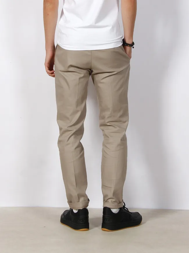 Jogger style chino hampton birds eye kaki homme - Tommy Hilfiger | wimod