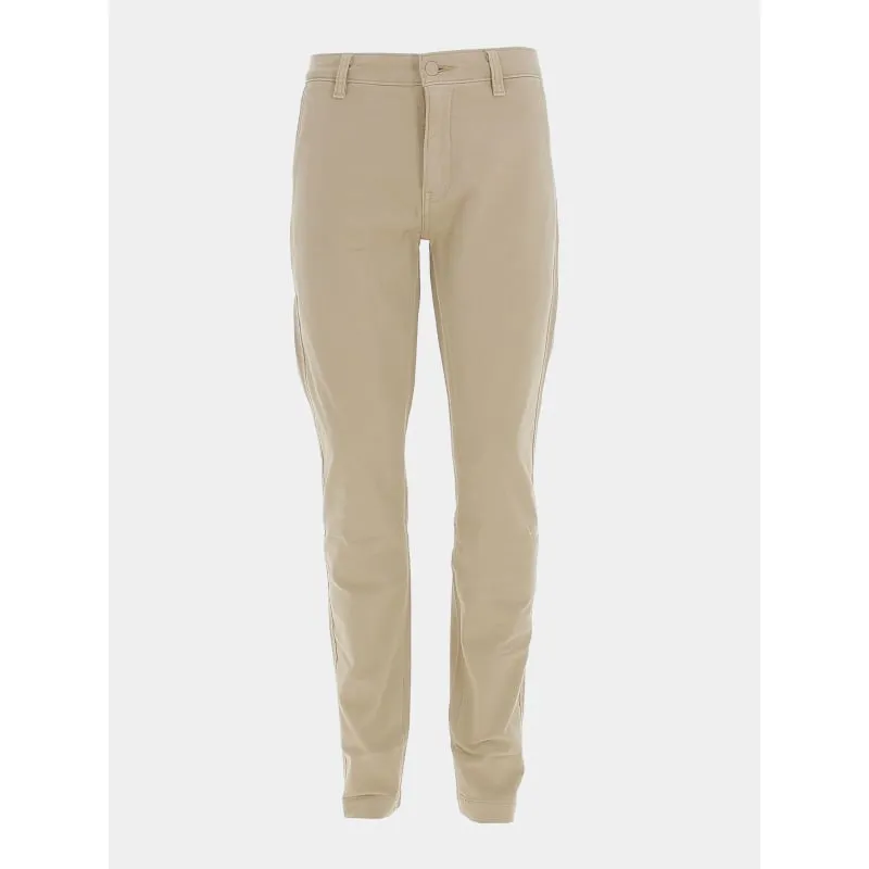 Jogger style chino hampton birds eye kaki homme - Tommy Hilfiger | wimod