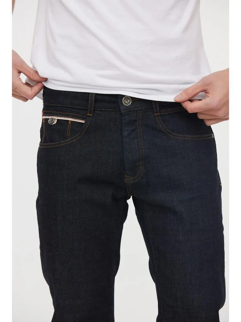 Lee Cooper - Jean coton straight LONGJOHN - Bleu