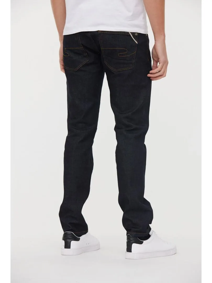 Lee Cooper - Jean coton straight LONGJOHN - Bleu