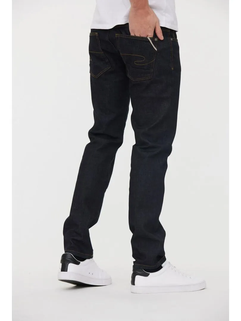 Lee Cooper - Jean coton straight LONGJOHN - Bleu