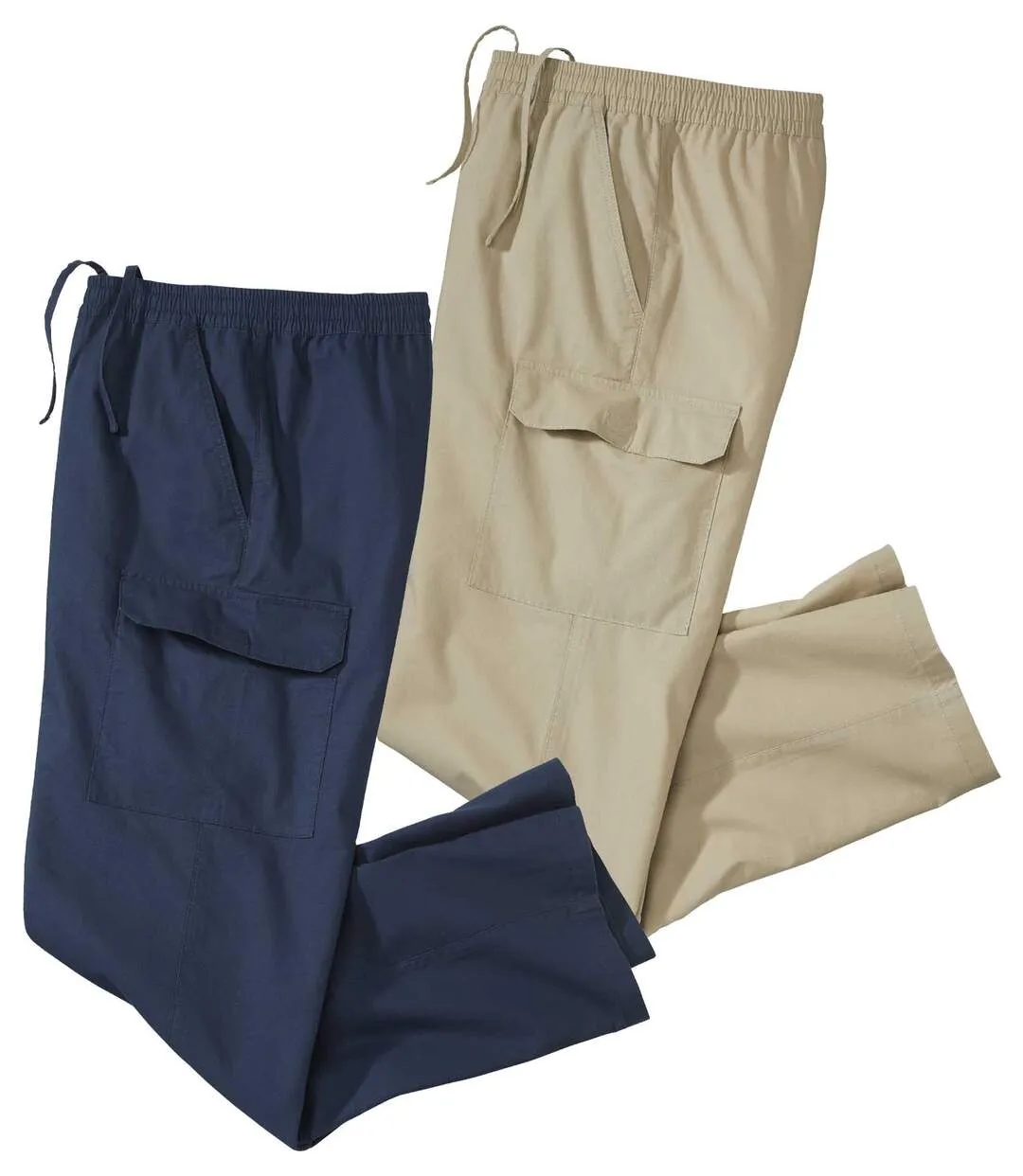 Lot de 2 Pantalons Cargo top confort