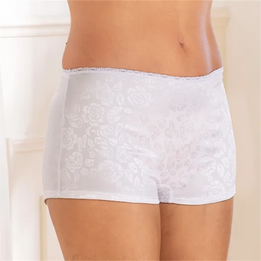 Lot de 2 Satin Panty Noir + Blanc ou Bleu + Rose