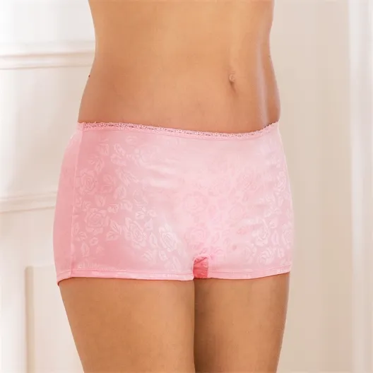 Lot de 2 Satin Panty Noir + Blanc ou Bleu + Rose