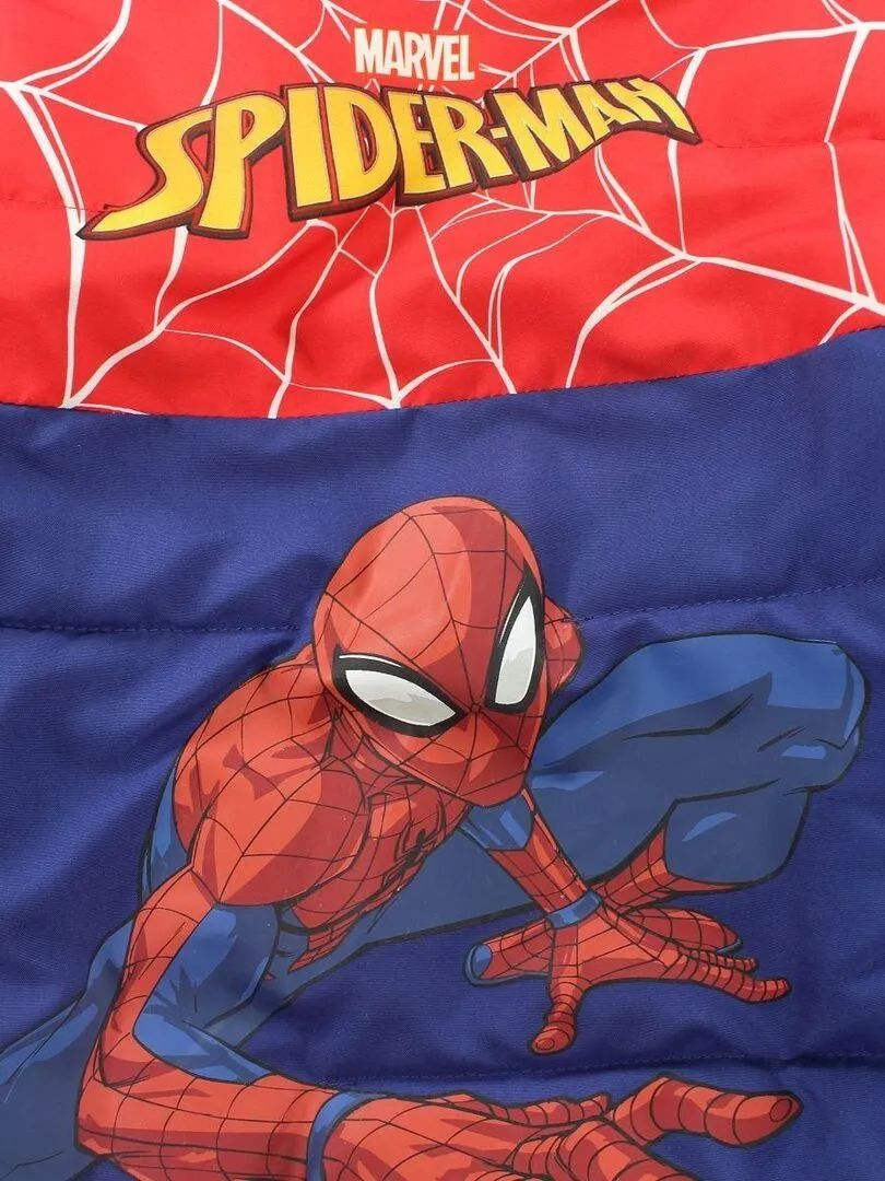 Marvel - Parka garçon imprimé Spiderman - Bleu marine