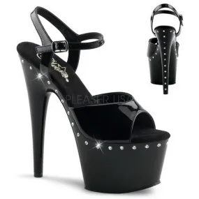 Noir 18 cm Pleaser ADORE-709LS Talons Aiguilles Plateforme