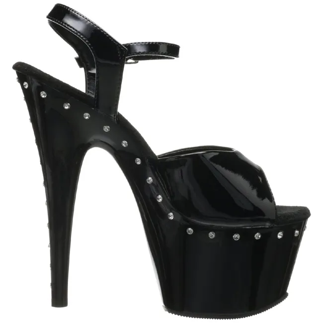 Noir 18 cm Pleaser ADORE-709LS Talons Aiguilles Plateforme