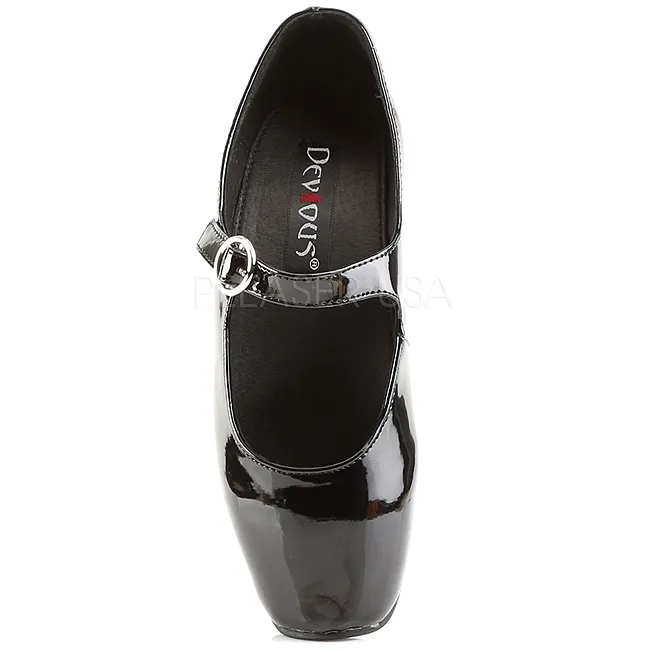 Noir Verni 18 cm BALLET-08 Fetish Talons Aiguilles Escarpins