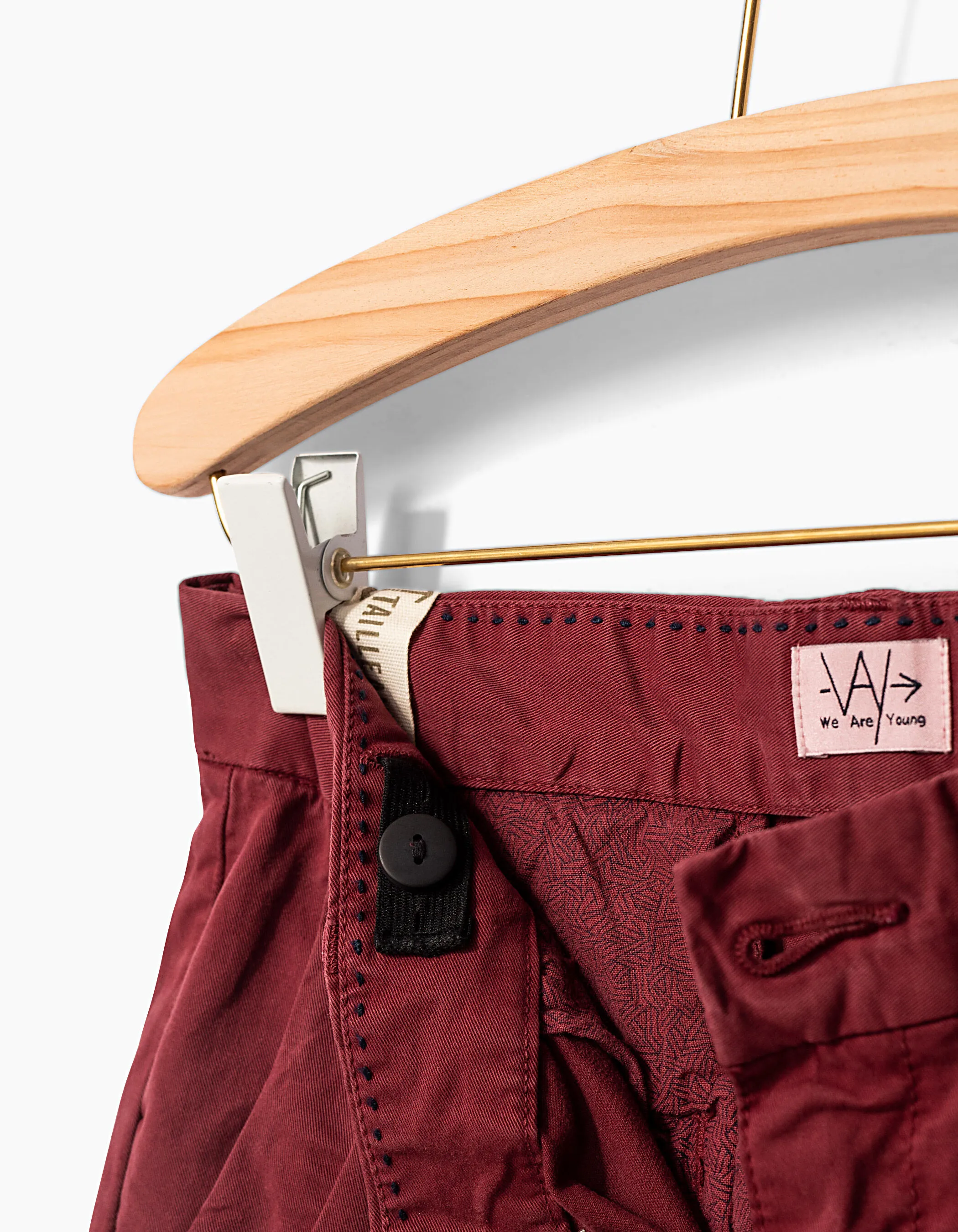 Pantalon chino bordeaux garçon