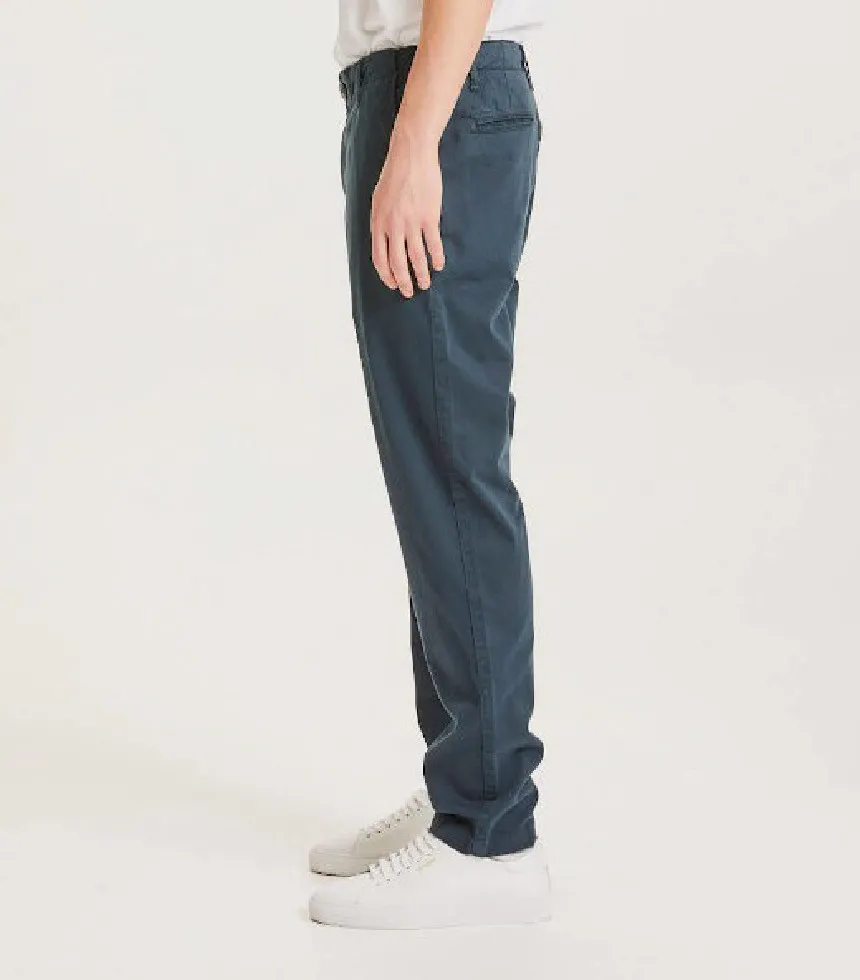 Pantalon chino en sergé de coton bio Chuck Total Eclipse