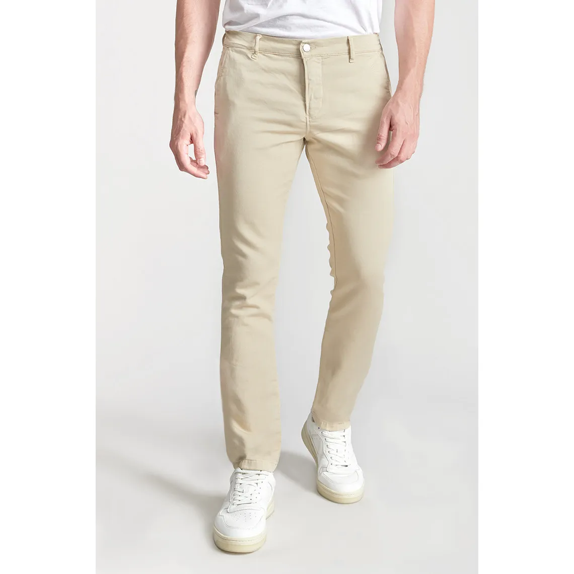 Pantalon chino JOGG beige | 3 Suisses