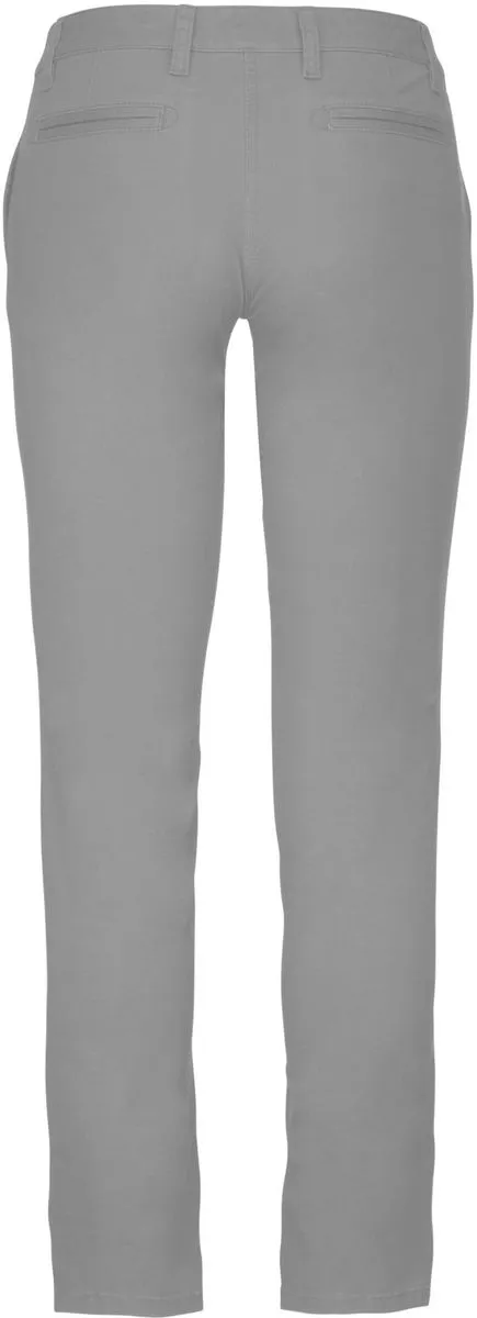 pantalon chino pour femme - K741 - gris clair 