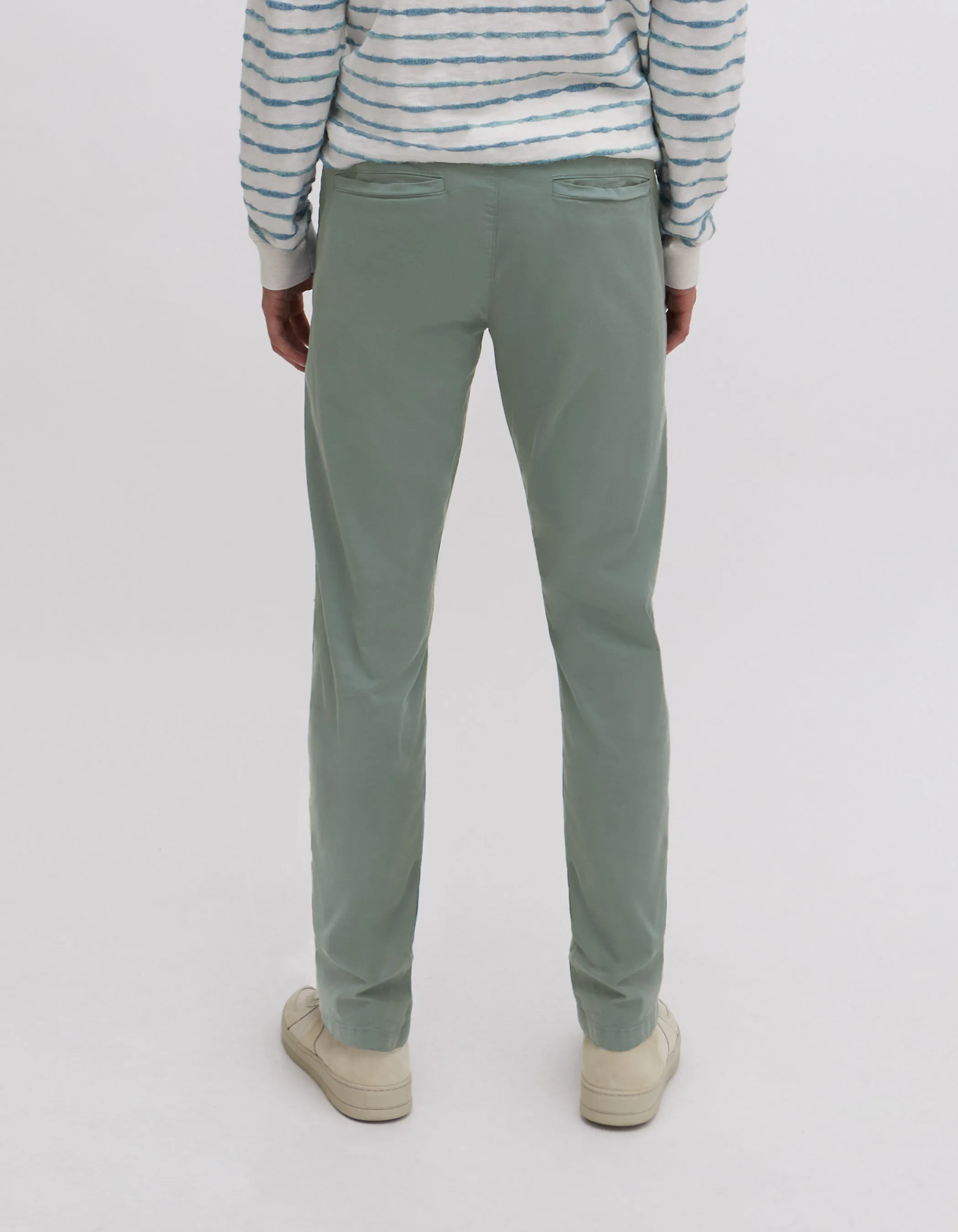 Pantalon chino SLIM aqua Homme