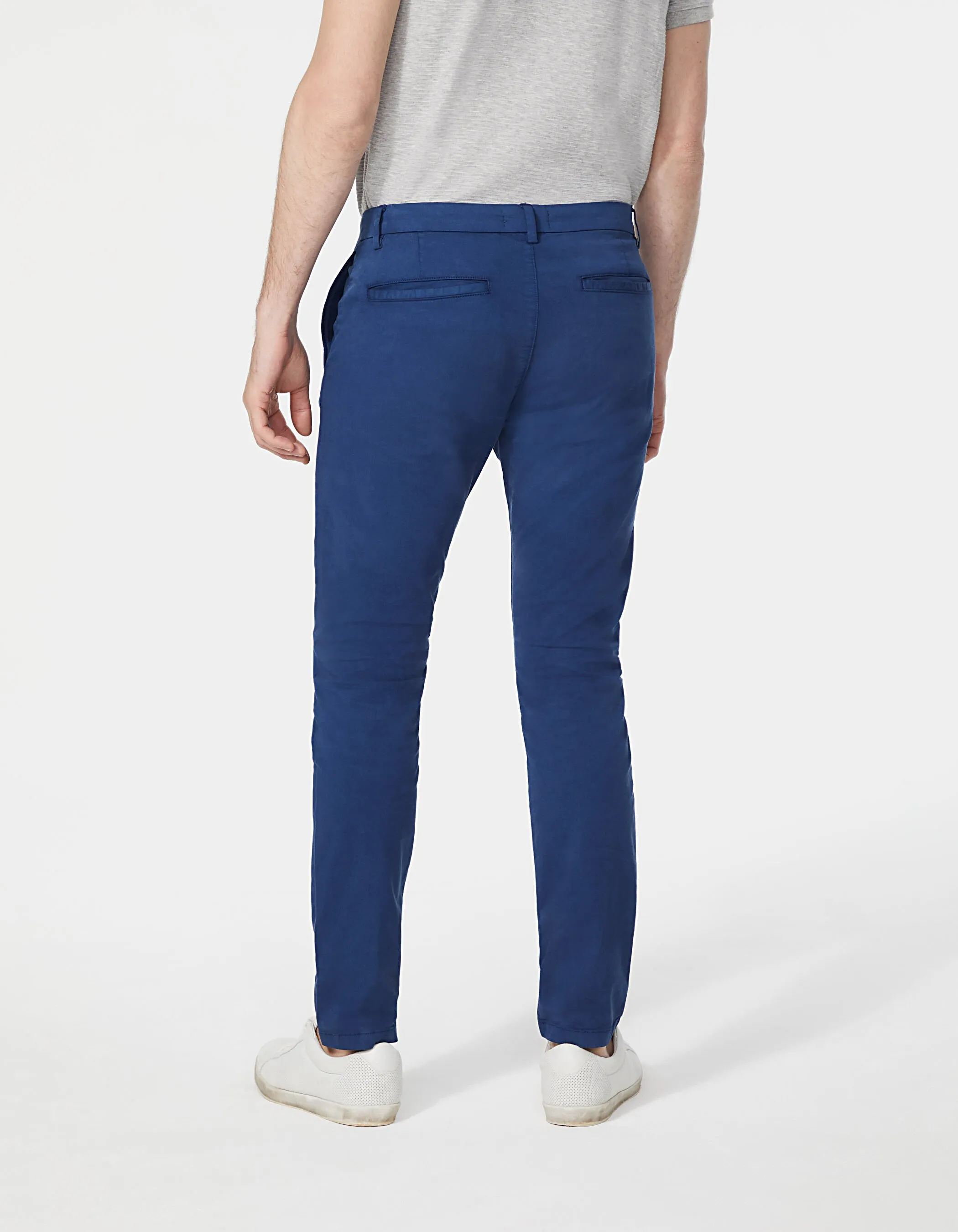 Pantalon chino SLIM bleu Homme