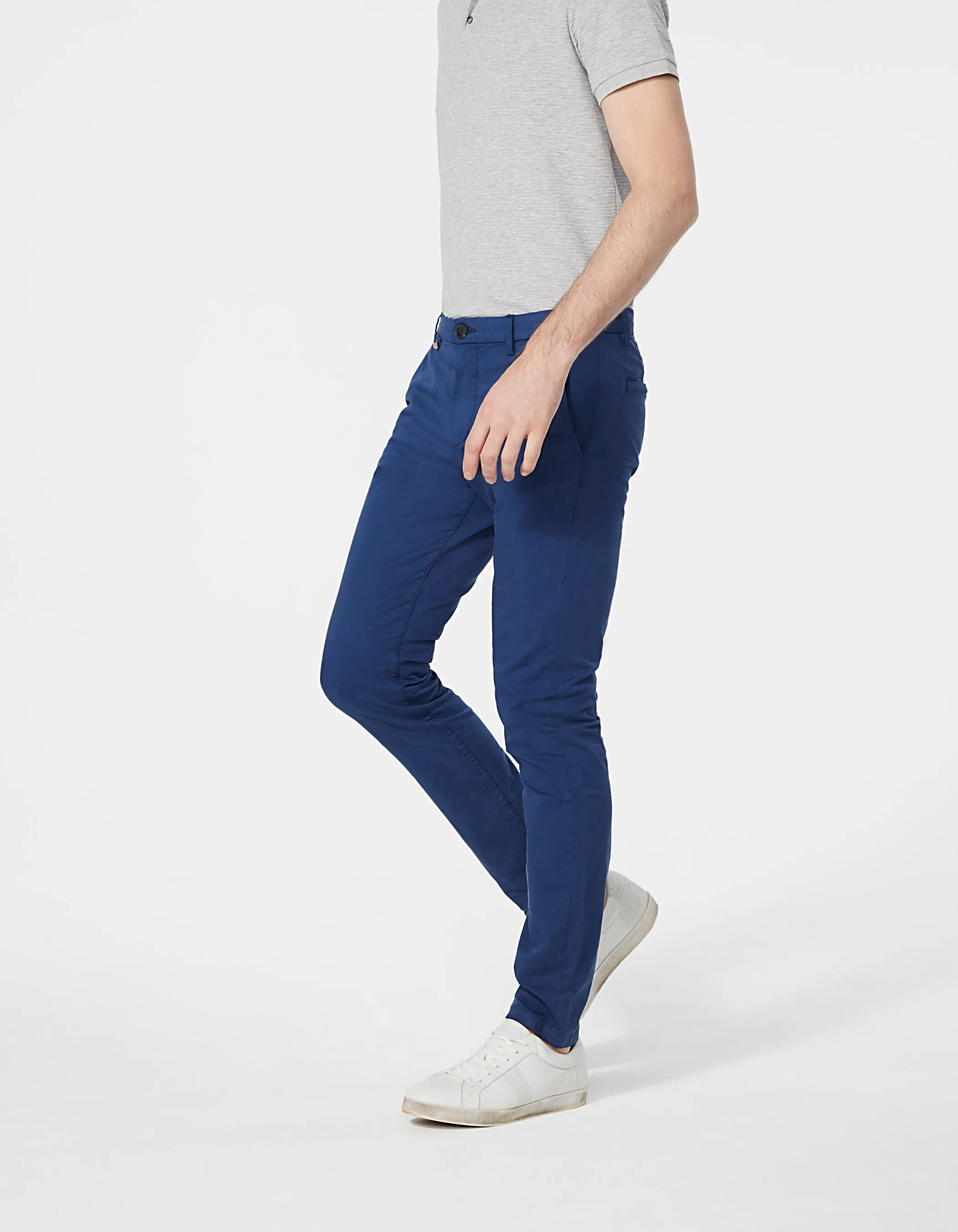 Pantalon chino SLIM bleu Homme