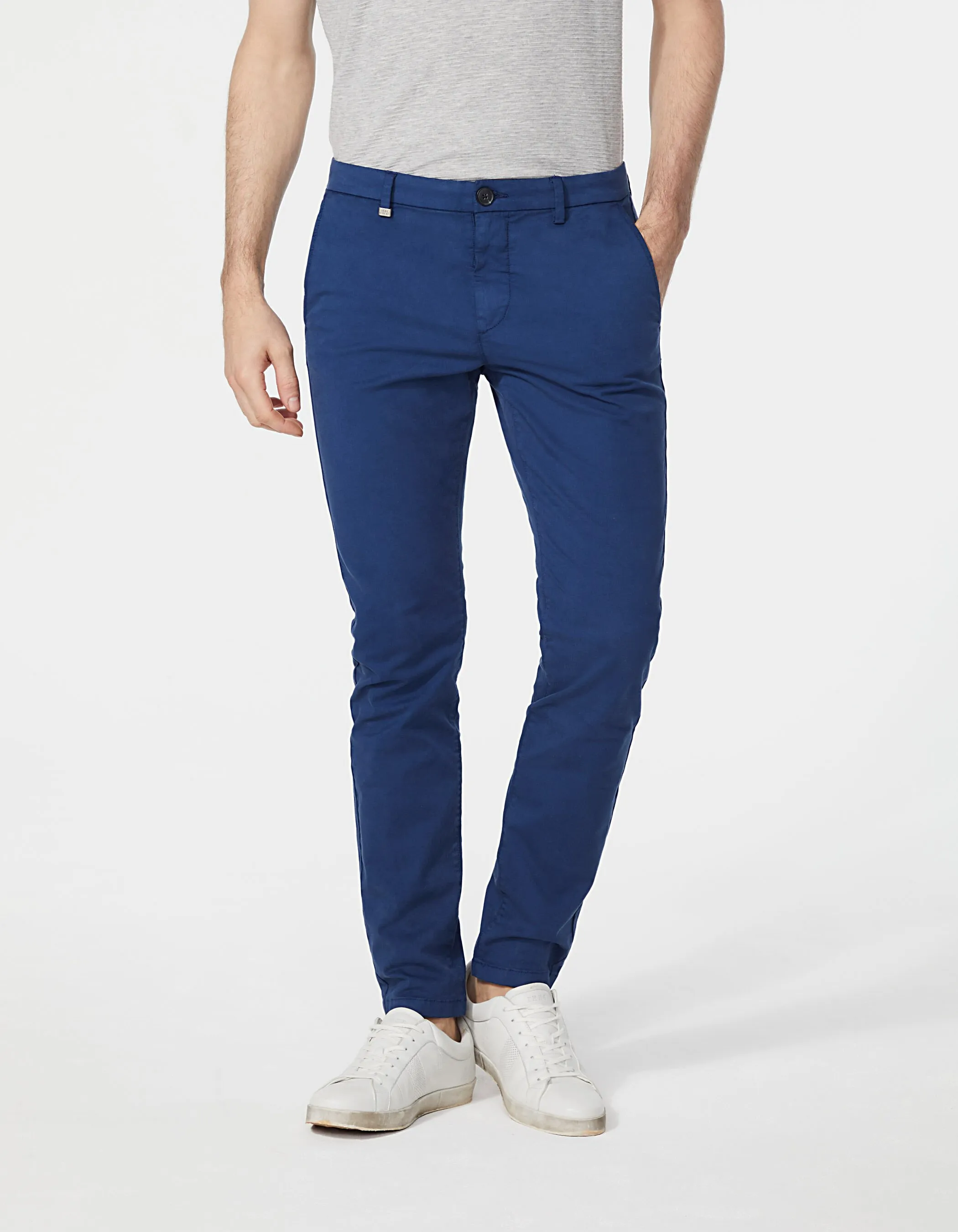 Pantalon chino SLIM bleu Homme